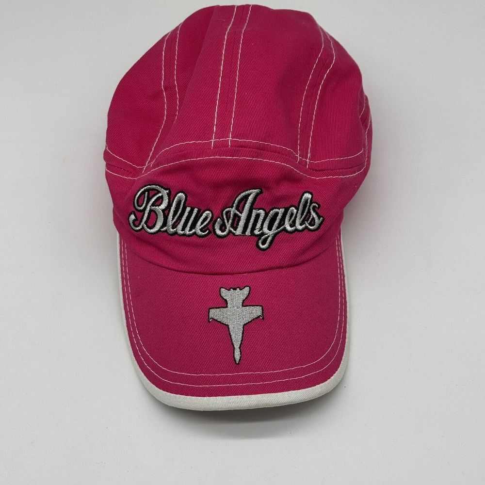Blue‎ Angels Flightline America Adjustable Pink Cap Embroidered Logo/Jet/Crest